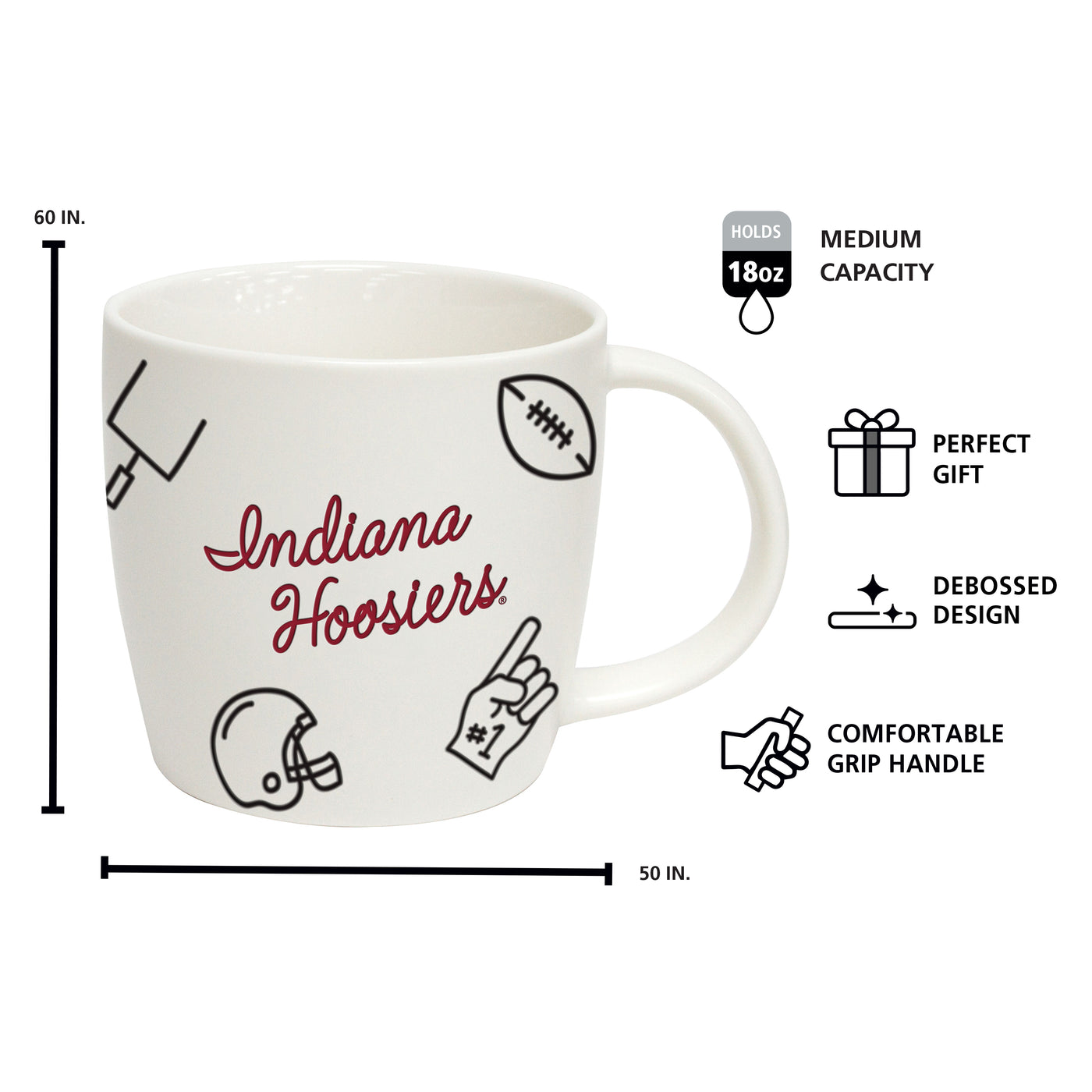 Indiana 18oz Playmaker Mug