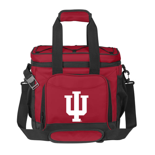 Indiana 24 Flex Can Cooler by Logo Brands, insulated cooler with flexible design for 24 cans, shown on a neutral background.