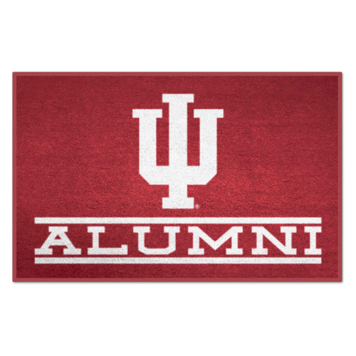 Indiana University alumni starter mat by Logo Brands, featuring university logo and school colors, ideal for dorm or office decor.