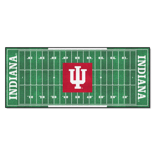 Indiana University Logo Brands starter mat with IU logo and university colors, made of durable mats material.