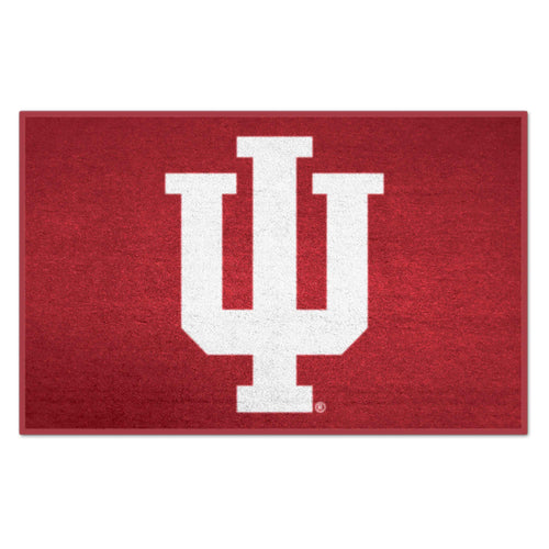 Indiana University logo starter mat with IU emblem and blue and white colors, ideal for sports and gym use.