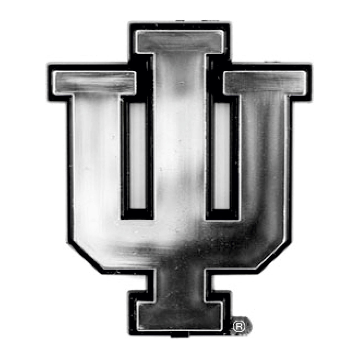 Indiana University Plastic Chrome Emblem
