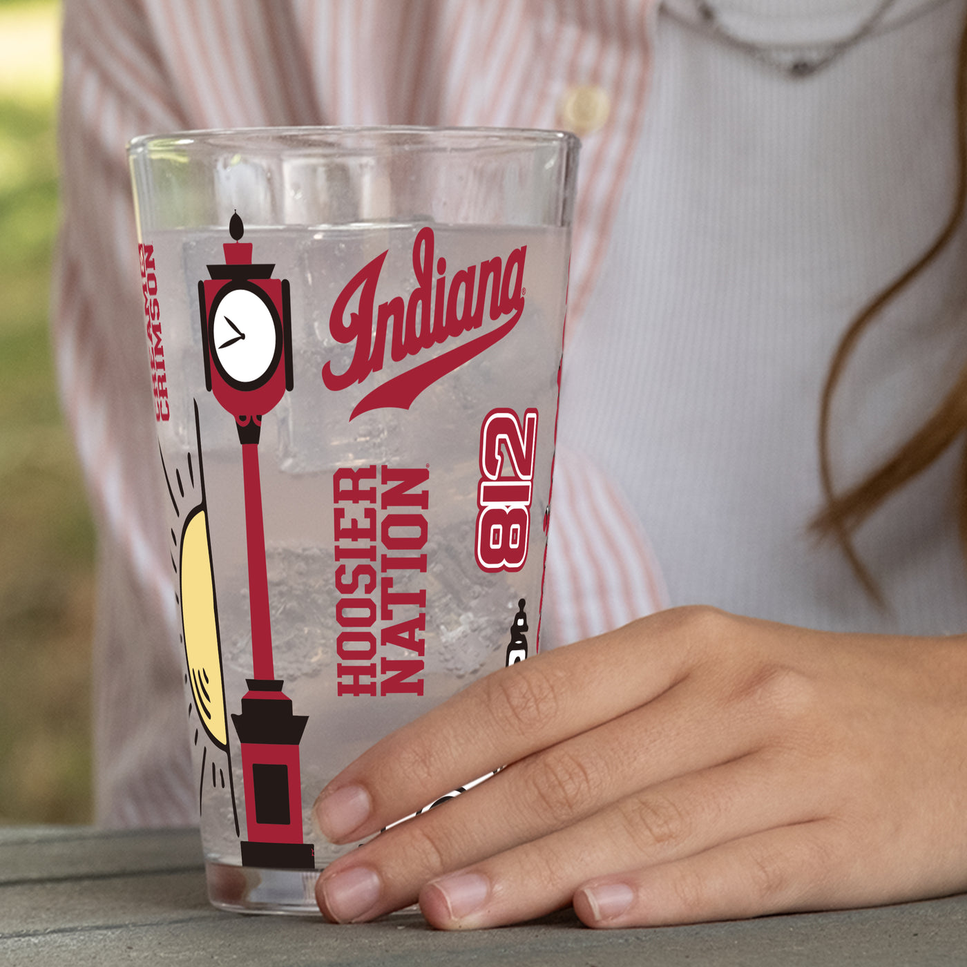 Indiana 16oz Native Pint Glass - Logo Brands