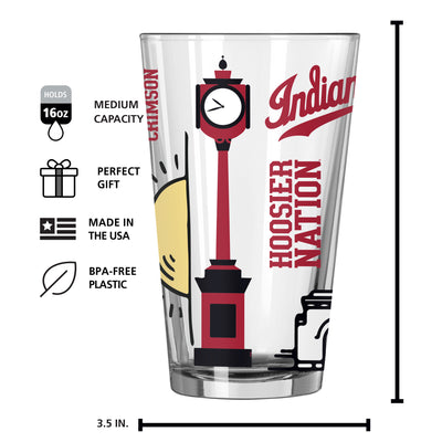 Indiana 16oz Native Pint Glass - Logo Brands