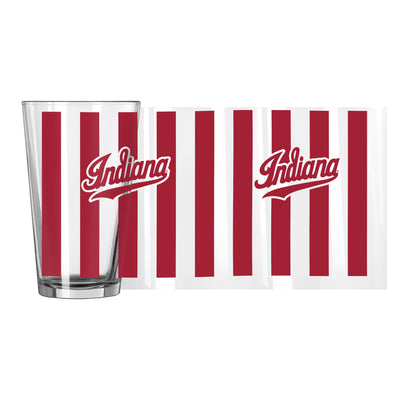 Indiana Candy Stripe 16oz Pint Glass