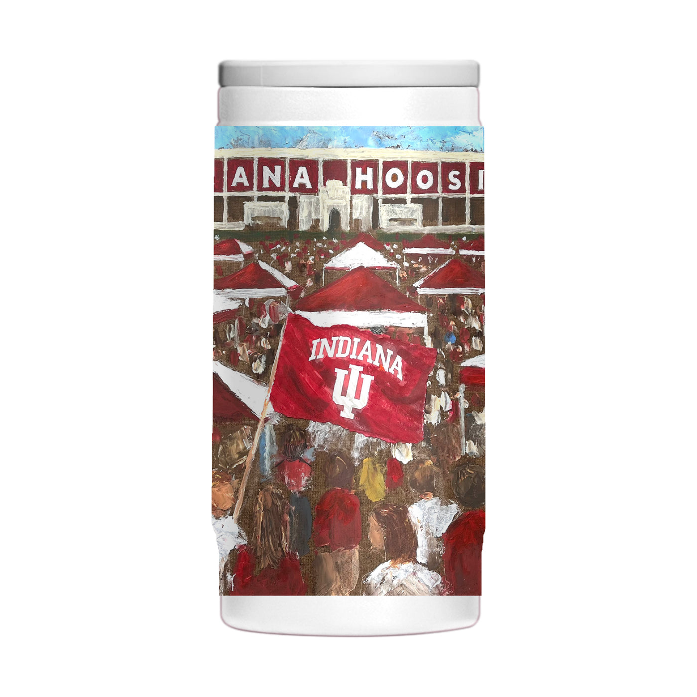 Indiana 12oz Collector Powdercoat SlimCan Coolie