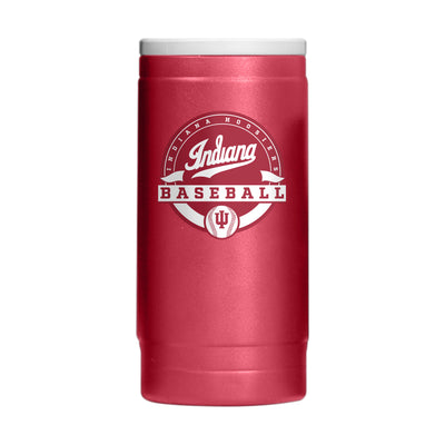Indiana Baseball 12oz Powder Coat Slim Can Coolie - Logo Brands