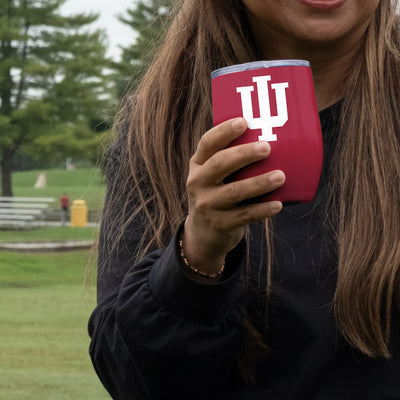 Indiana 16oz Gameday Stainless Curved Beverage