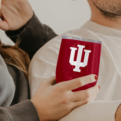 Indiana 16oz Gameday Stainless Curved Beverage