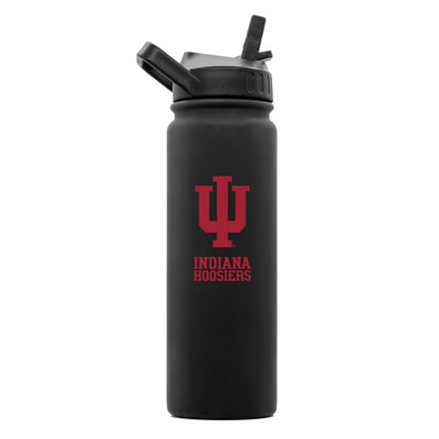 Indiana 24oz Black Soft Touch Bottle