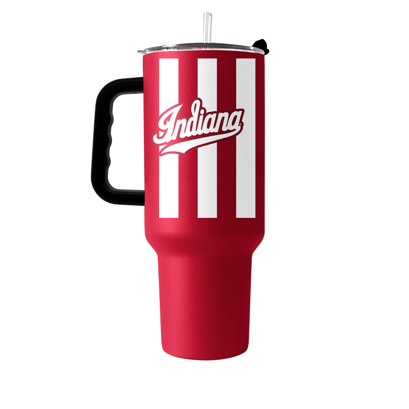 Indiana Candy Stripe 40oz Powder Coat Tumbler
