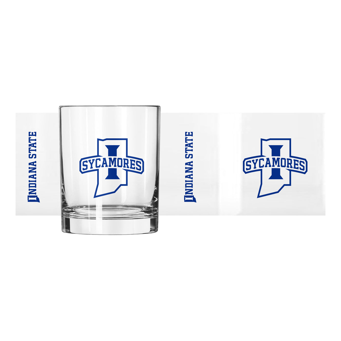 Indiana State 14oz Gameday Rocks Glass