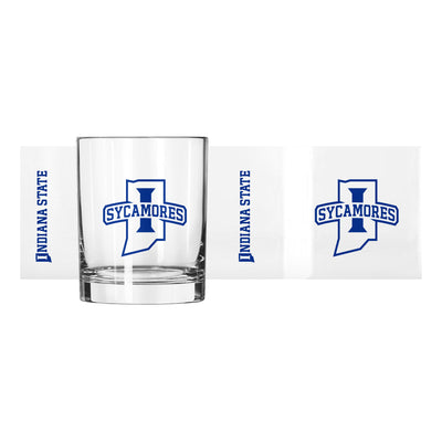 Indiana State 14oz Gameday Rocks Glass