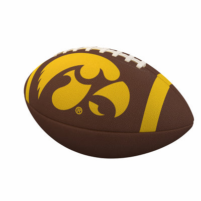 Iowa Team Stripe Official-Size Composite Football - Logo Brands