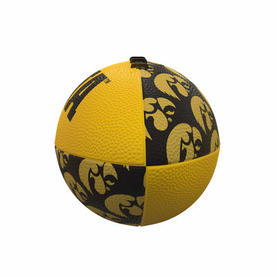 Iowa Repeating Mini-Size Rubber Football - Logo Brands