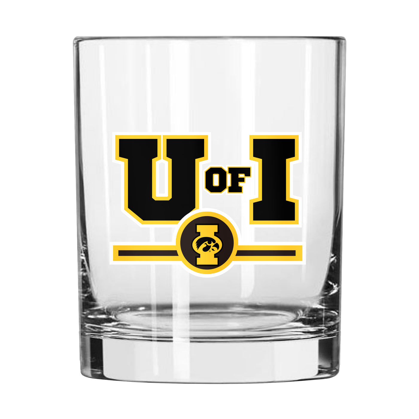 Iowa 14oz Letterman Rocks Glass