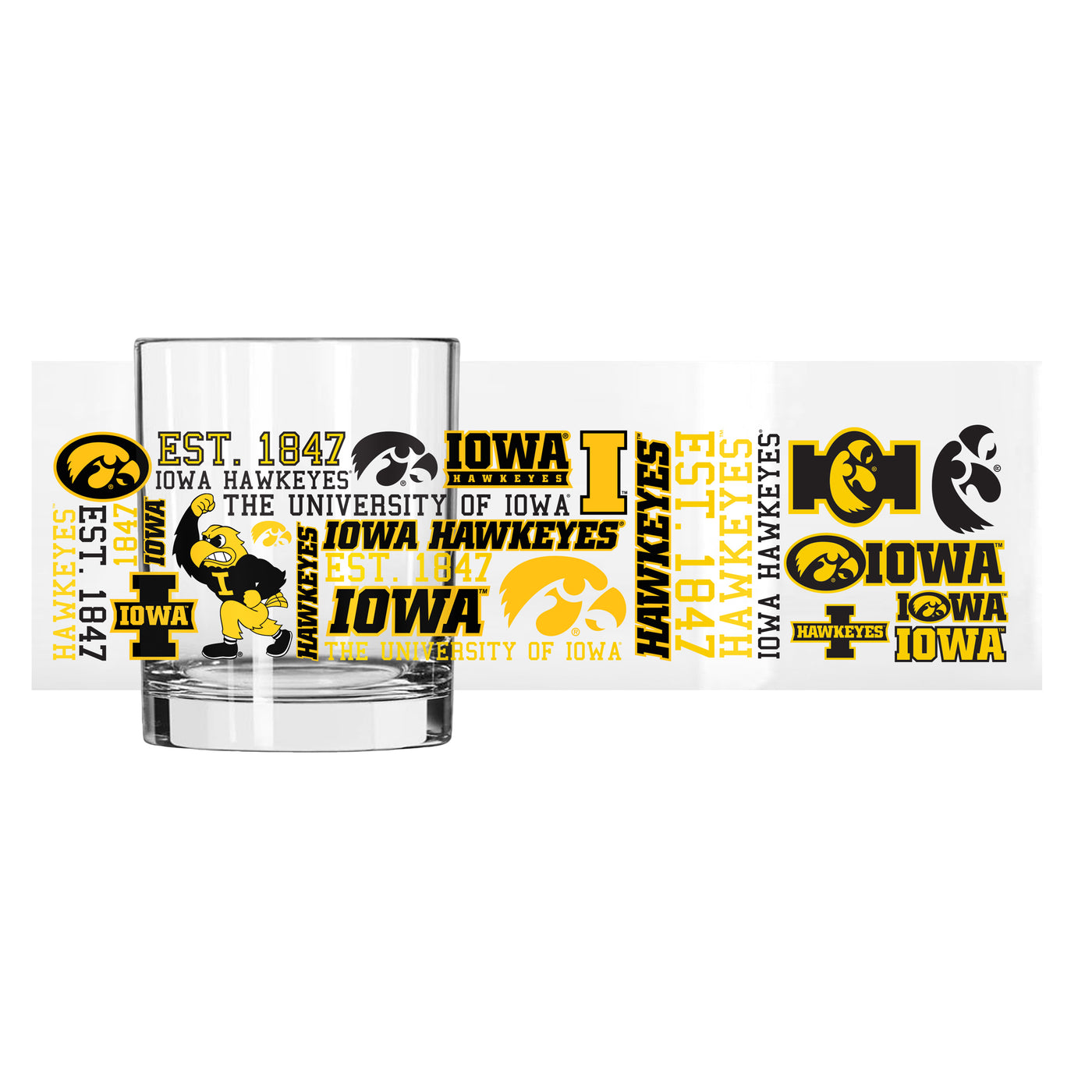 Iowa 14oz Spirit Rocks Glass