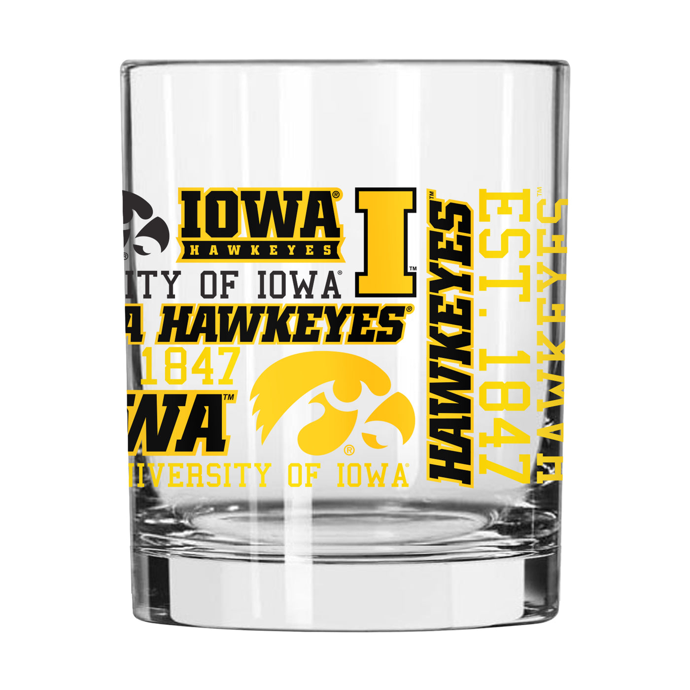 Iowa 14oz Spirit Rocks Glass