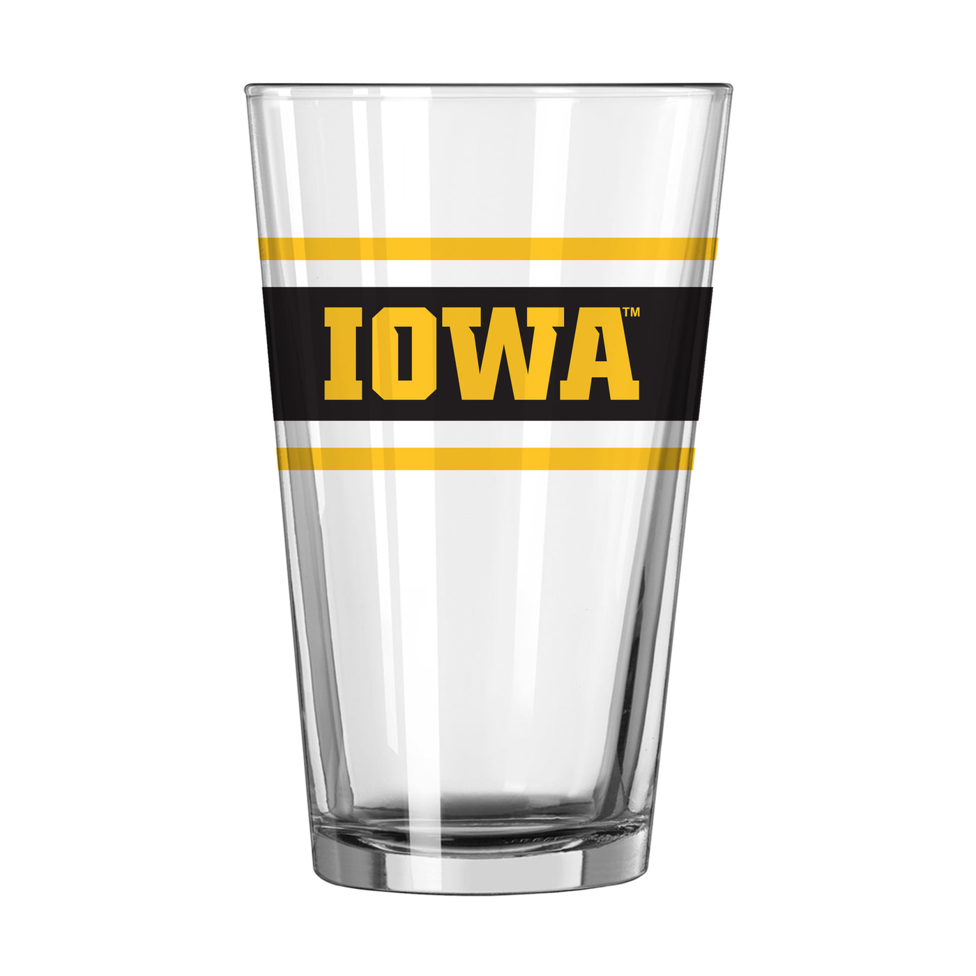 Iowa 16oz Stripe Pint Glass