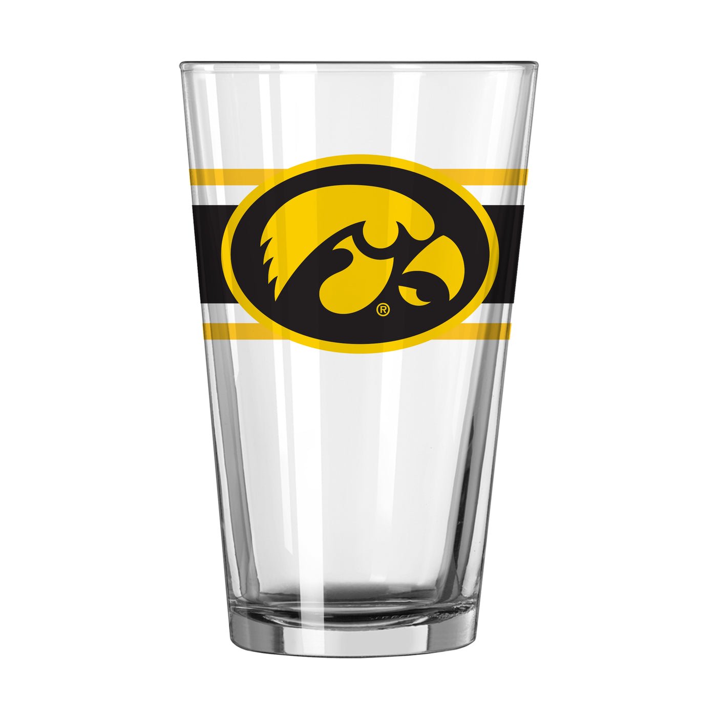 Iowa 16oz Stripe Pint Glass