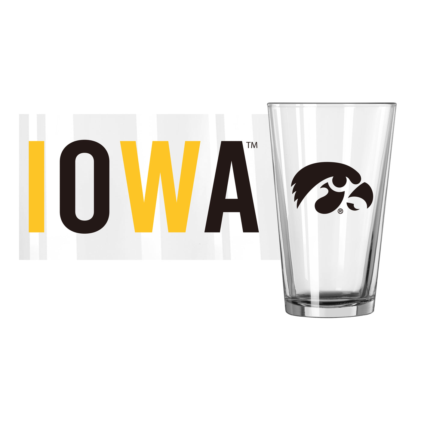 Iowa 16oz Overtime Pint Glass