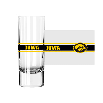 Iowa 2.5oz Stripe Shooter Glass