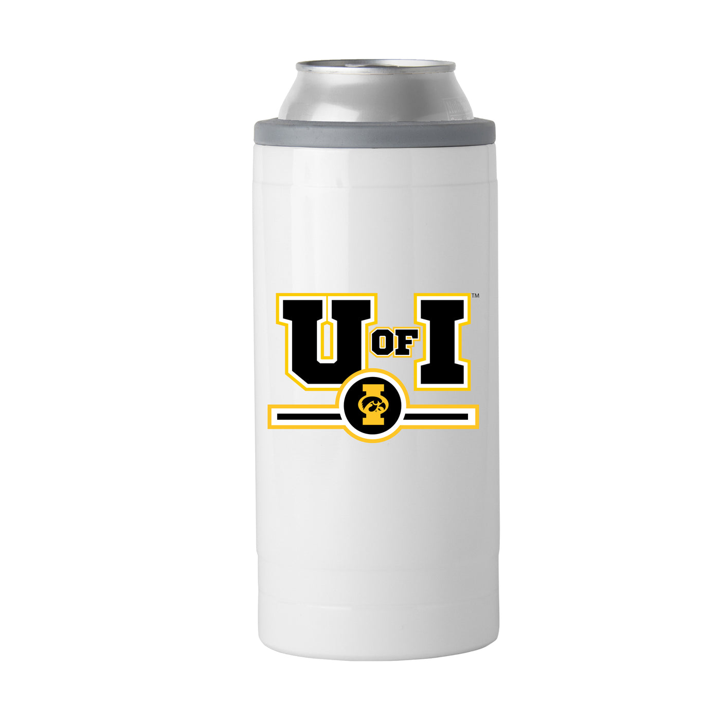 Iowa Letterman 12 oz Slim Can Coolie