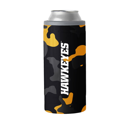 Iowa Camo Swagger 12oz Slim Can Coolie
