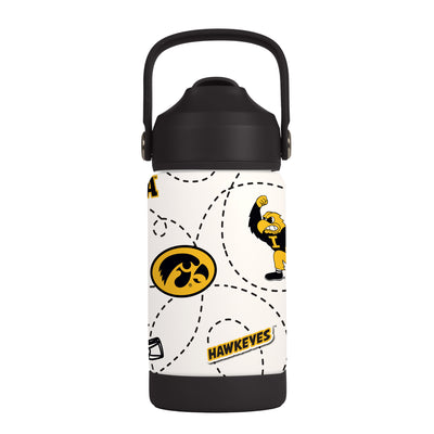 Iowa 12oz Mascot SS Kids Bottle