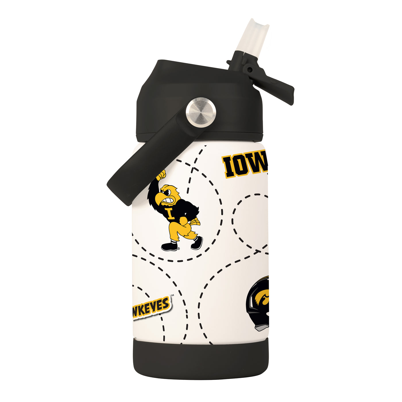 Iowa 12oz Mascot SS Kids Bottle