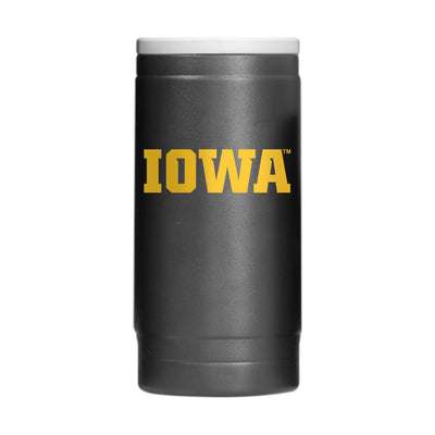 Iowa Flipside Powder Coat Slim Can Coolie