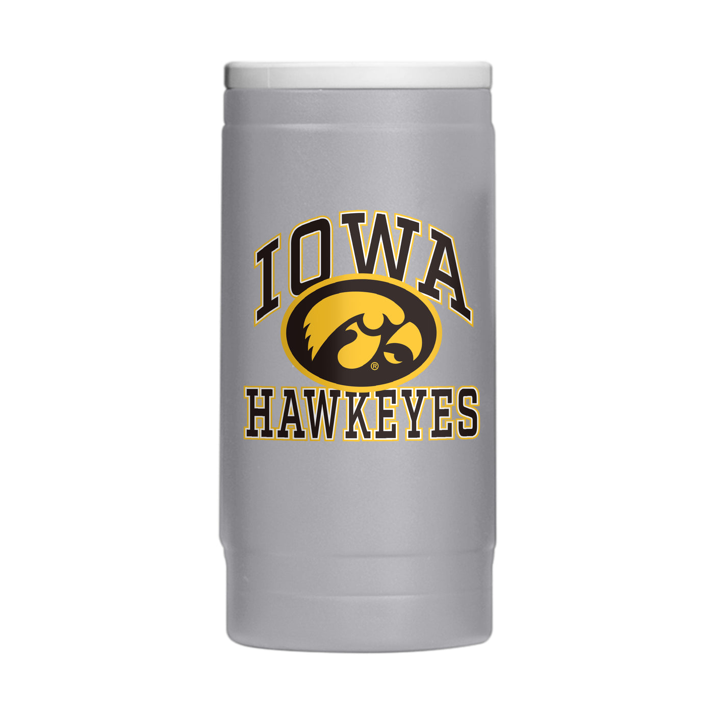 Iowa 12oz Athletic Powder Coat Slim Can Coolie