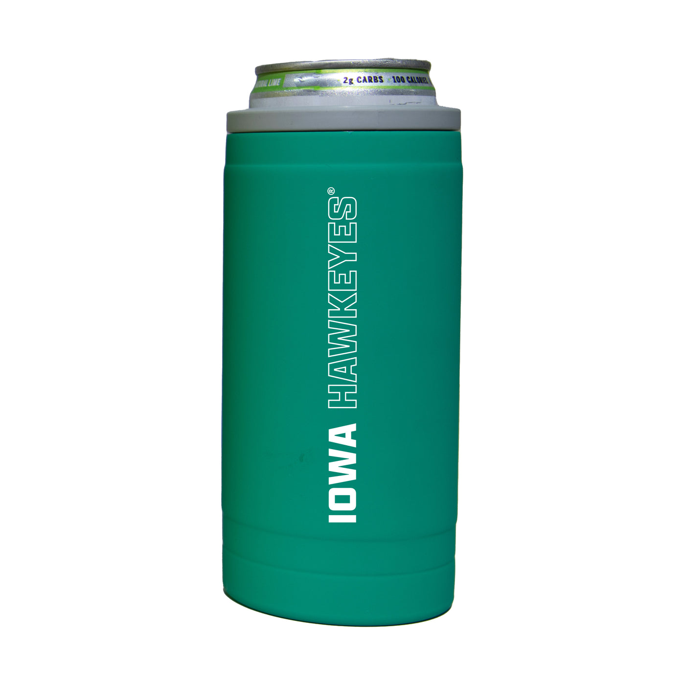 Iowa 12oz Optic Stacked Soft Touch Slim Coolie