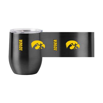 Iowa 16oz Gameday Stainless Curved Beverage - Logo Brands