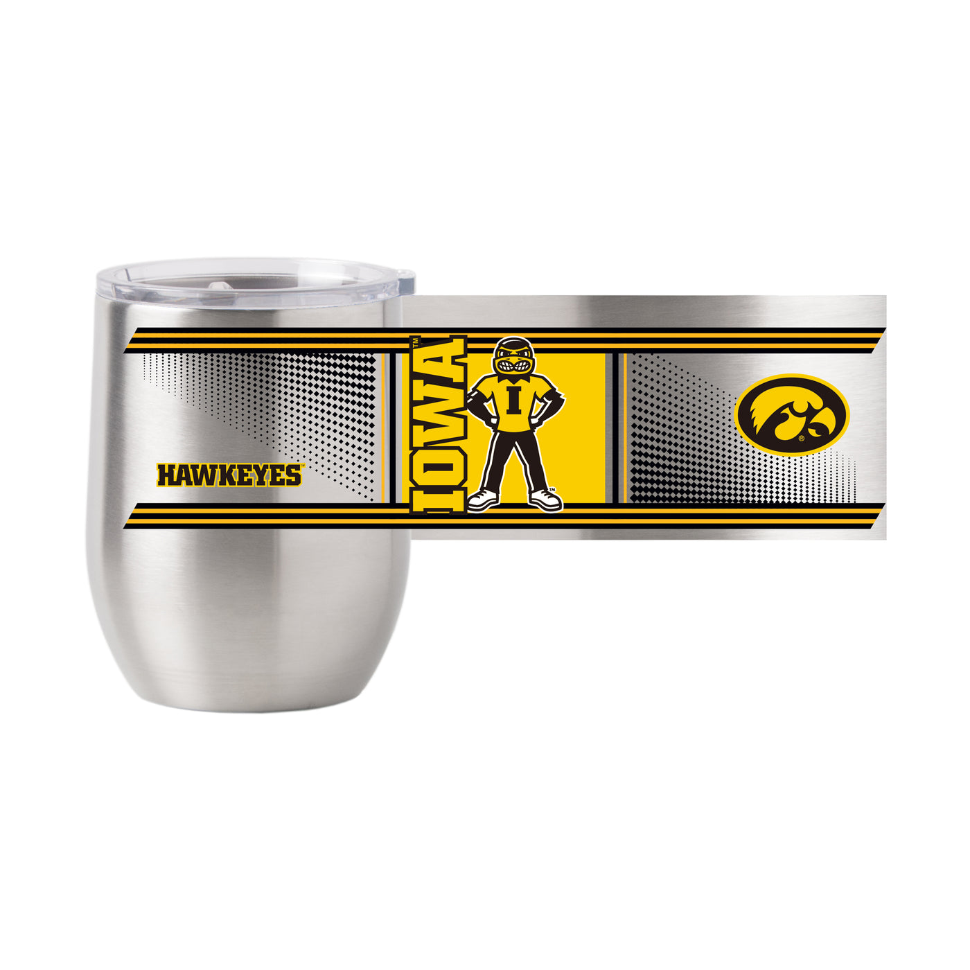 Iowa Hero 16oz Stainless Curved Beverage