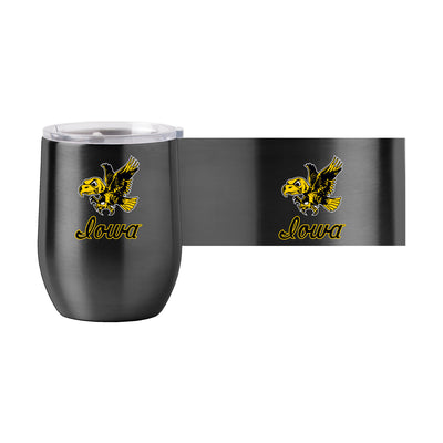 Iowa Retro 16oz Stainless Curved Beverage