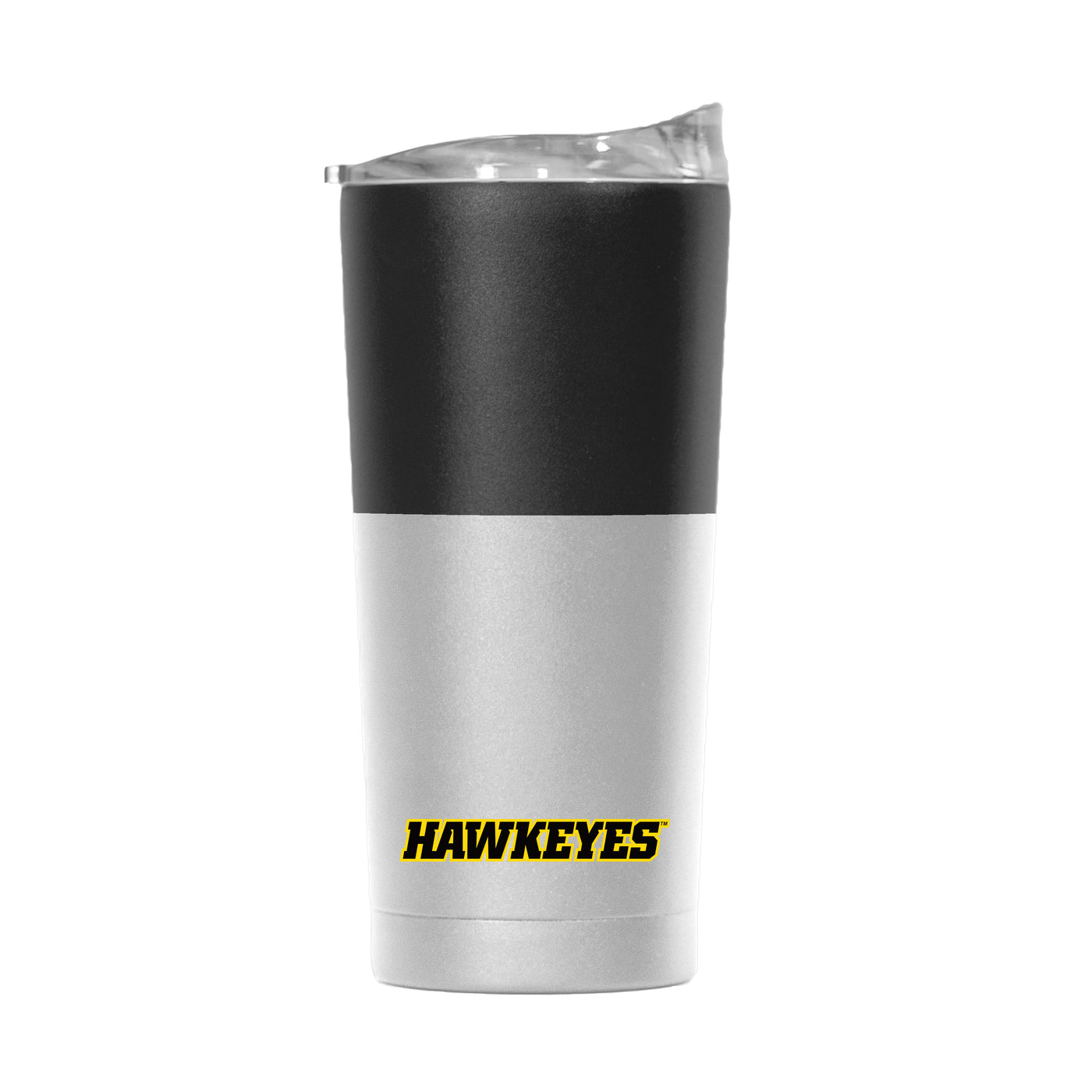 Iowa 20oz Colorblock White Powder Coat Tumbler