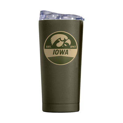 Iowa 20oz Badge Powder Coat Tumbler