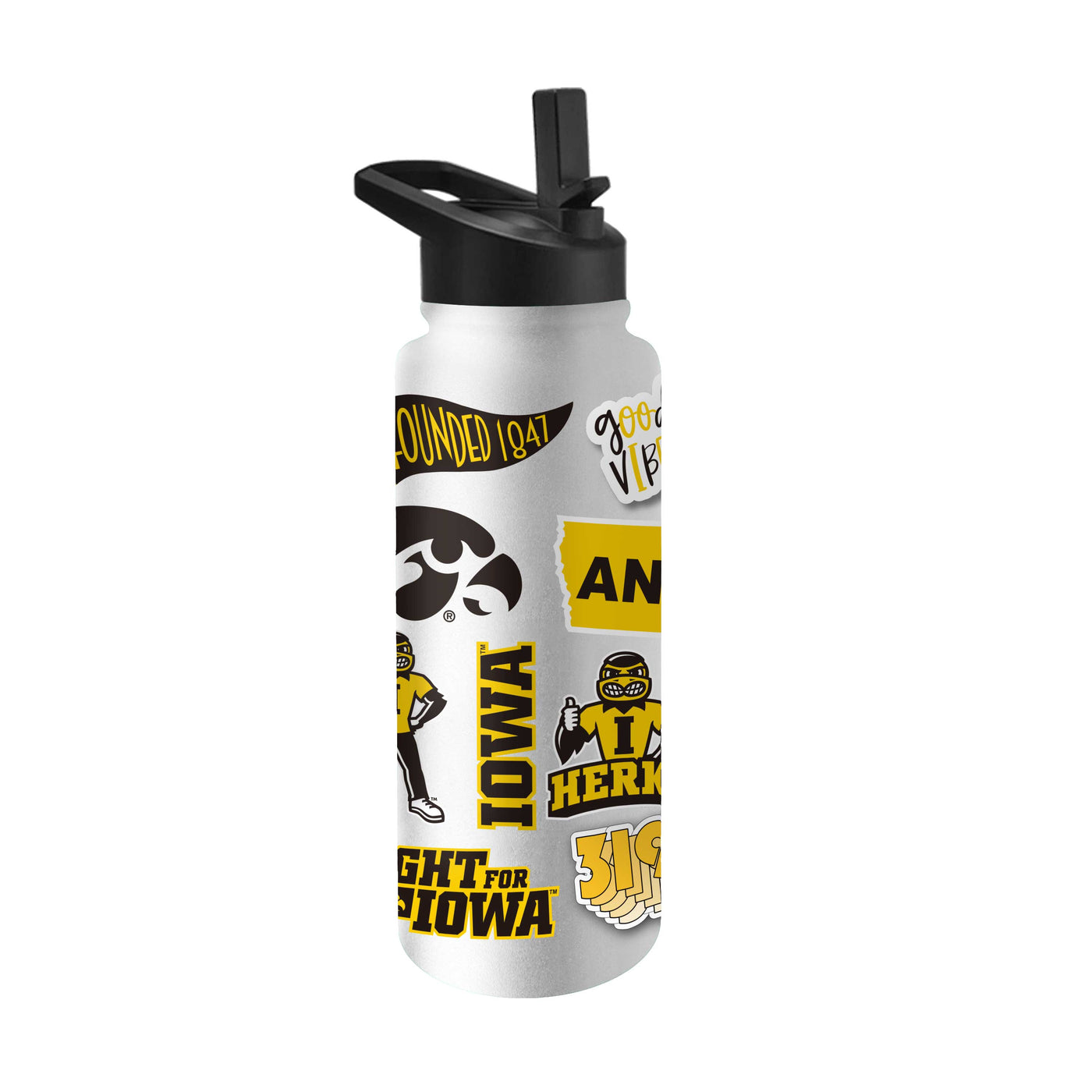 Iowa 34oz Native Quencher Bottle