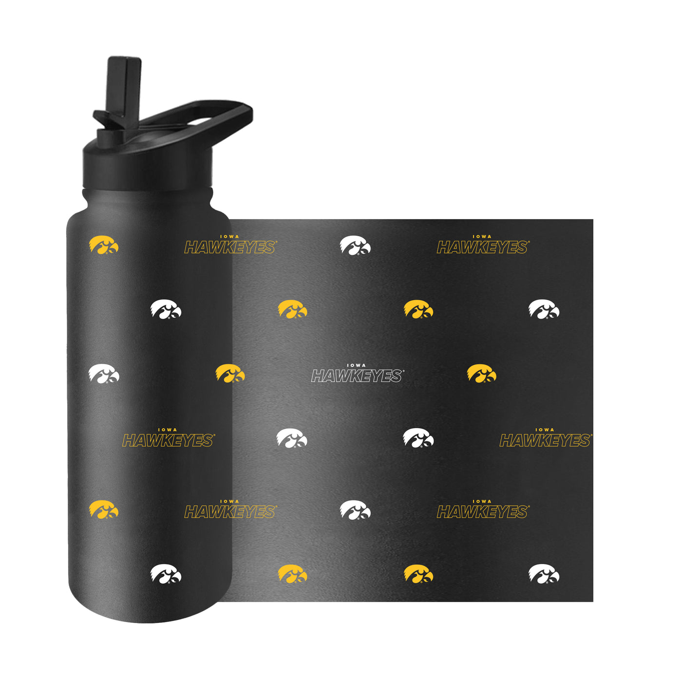 Iowa 34oz Step And Repeat Quencher Bottle