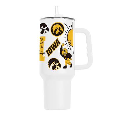 Iowa 40oz Native Powder Coat Tumbler