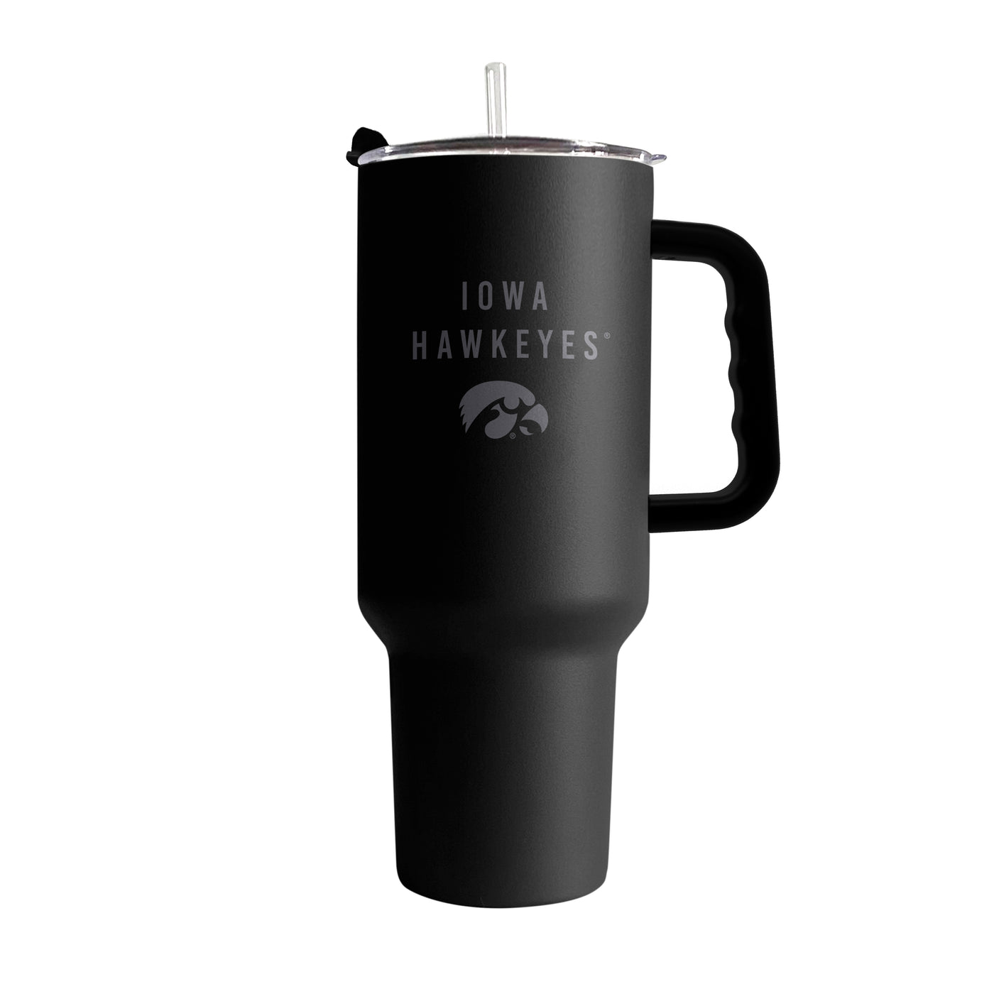 Iowa 40oz Black Tonal Powder Coat Tumbler