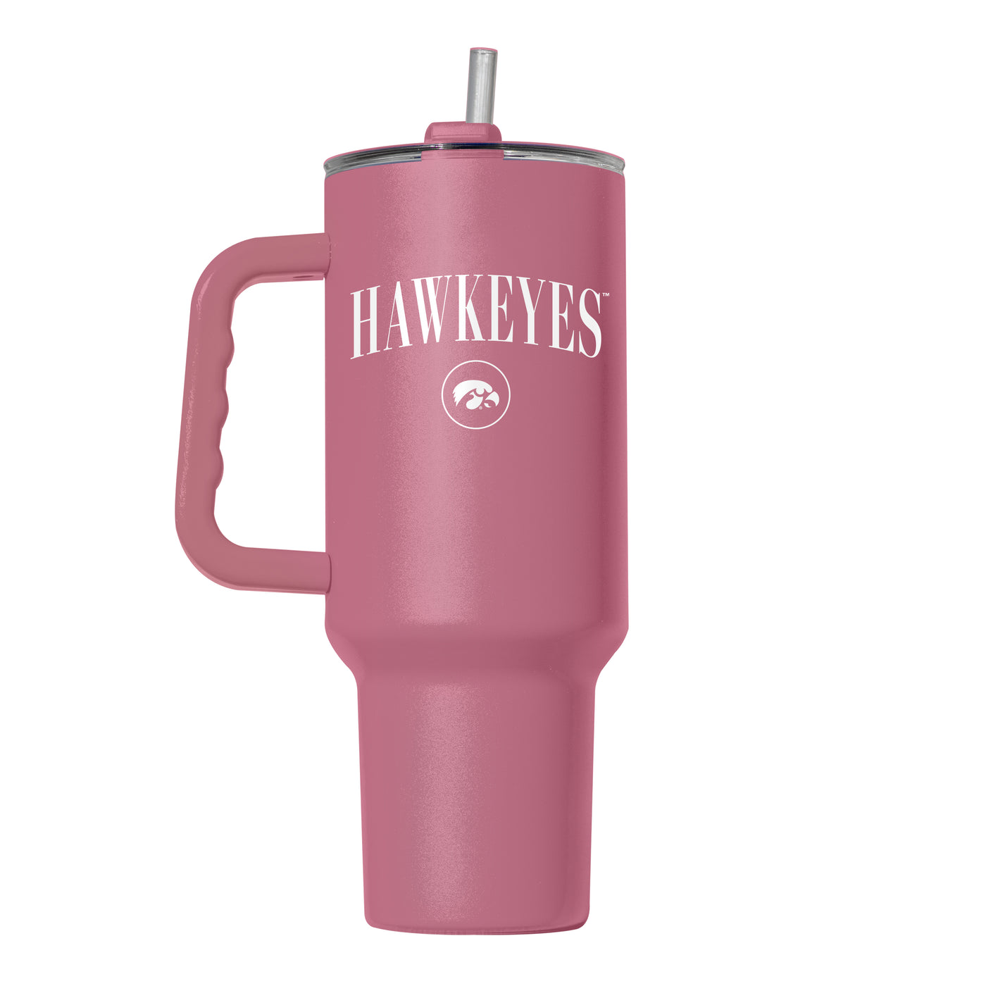 Iowa 40oz Cinch Berry Powder Coat Tumbler - Logo Brands