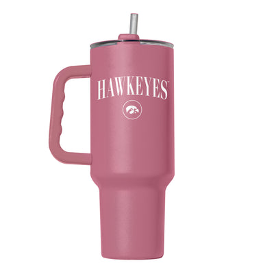 Iowa 40oz Cinch Berry Powder Coat Tumbler - Logo Brands