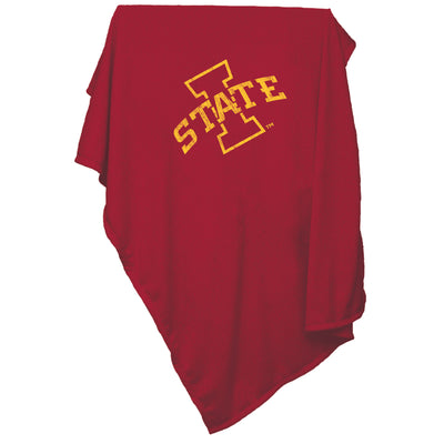 Iowa State Sweatshirt Blanket (Screened) - Logo Brands