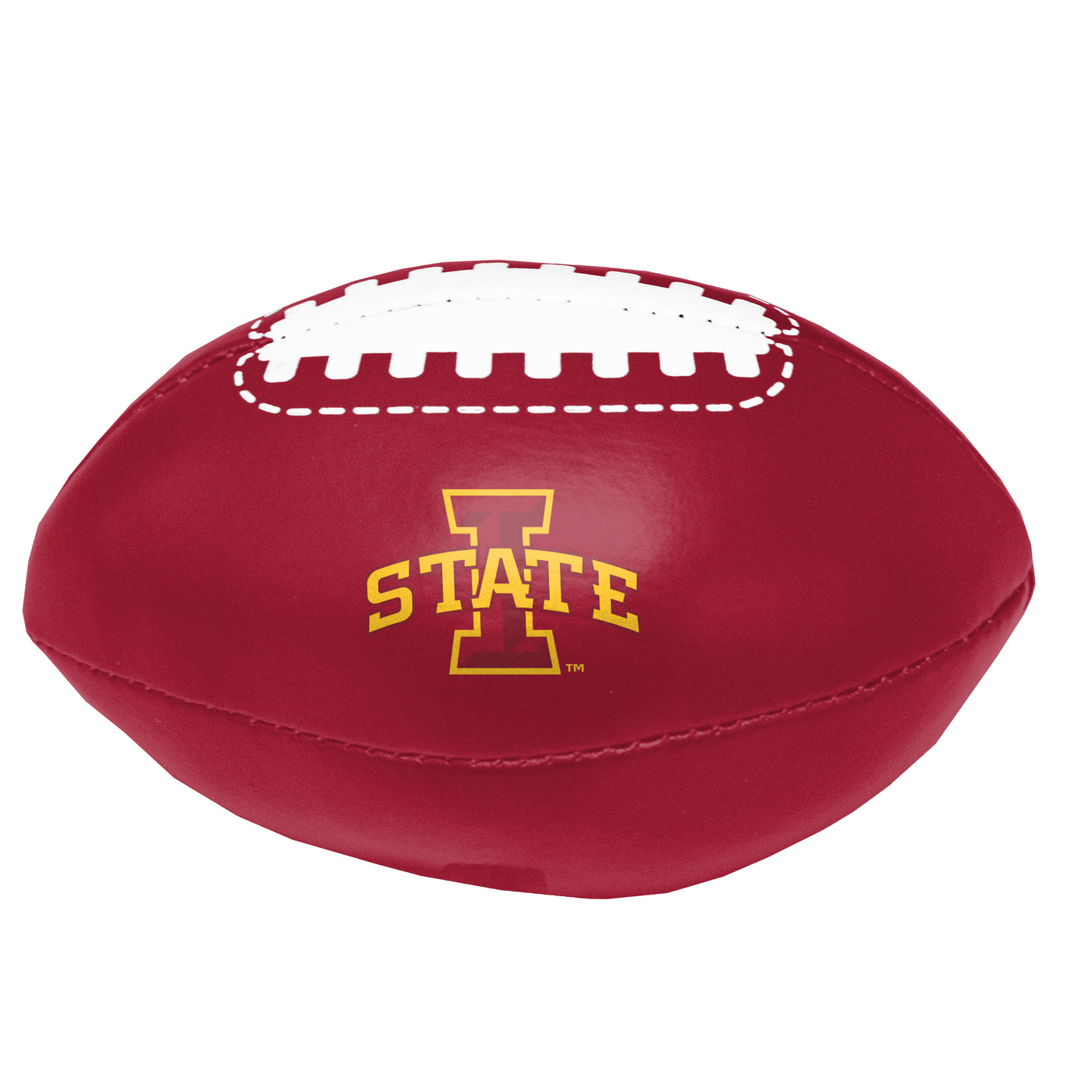 Iowa State University Cardinal Micro Soft Football f/ Primary Logo