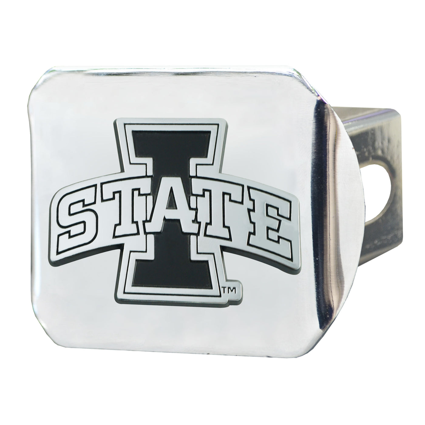 Iowa State University Chrome on Chrome Hitch Cover