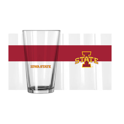 Iowa State 16oz Colorblock Pint Glass