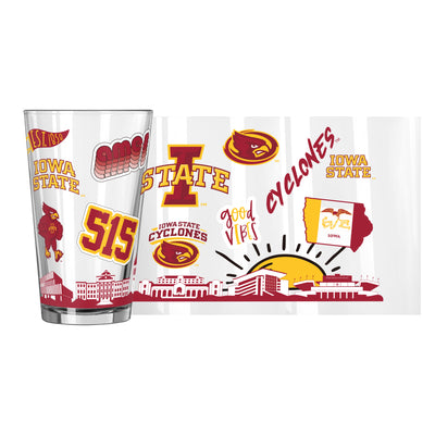 Iowa State 16oz Native Pint Glass