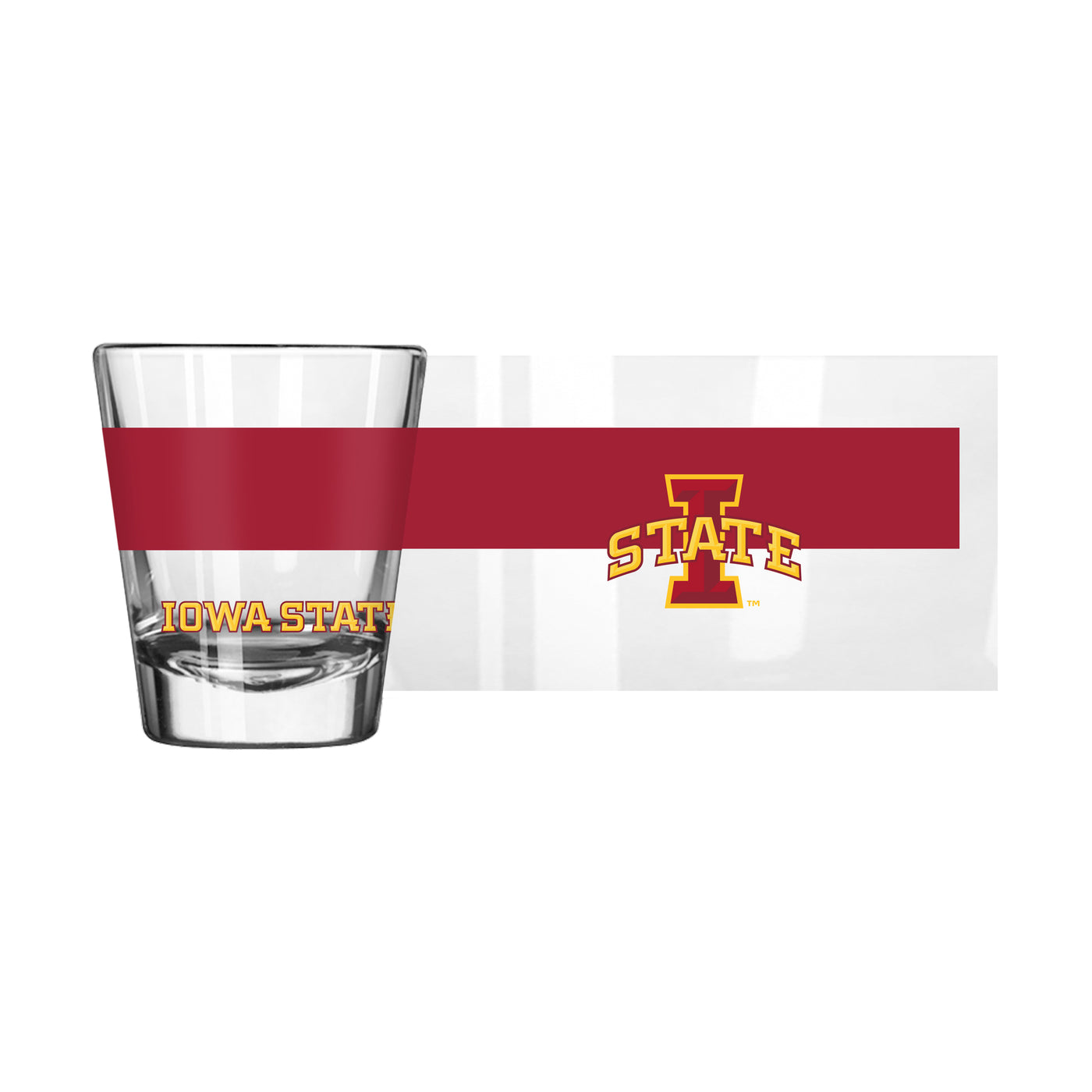 Iowa State 2oz Colorblock Shot Glass